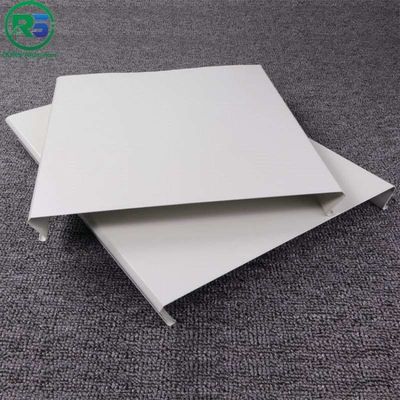 Width 100mm Commercial White Alum Strip Ceiling Linear Panels For Shopping Hall