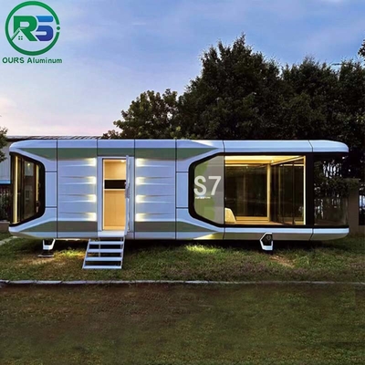Weather Resistance Alcoa Aluminum House All Aluminum Space Capsule Outdoor