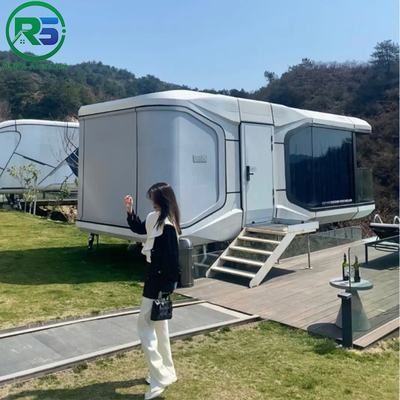 Weather Resistance Alcoa Aluminum House All Aluminum Space Capsule Outdoor