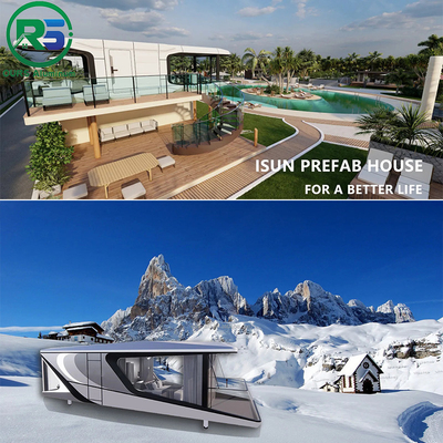S7 High-end Camping Rooms 40ft Sunshine House Complete Container Resort Hotel Capsule Home