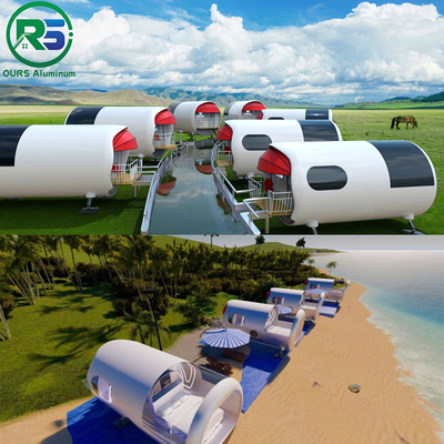 Weather Resistance Alcoa Aluminum House All Aluminum Space Capsule Outdoor