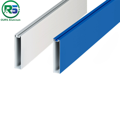 Plafond en métal suspendu linéaire écologique de 0,6 mm Plafond en aluminium blanc